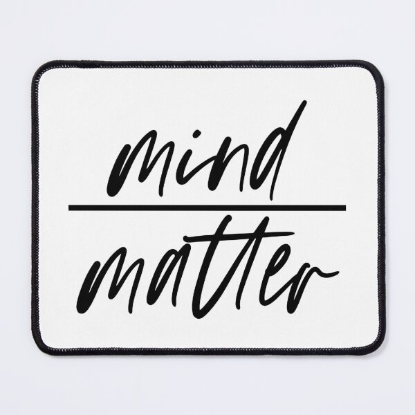 Item preview, Mind Over Matter Motivational Gym Quote designed and sold by maniacfitness.