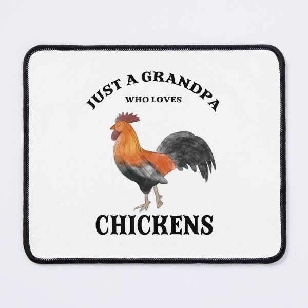 Item preview, Just a grandpa who loves chickens rooster white designed and sold by Between Clouds.