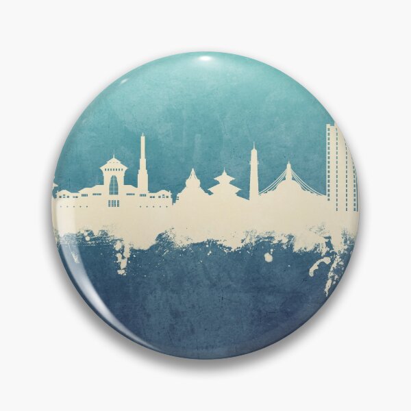 Item preview, Kathmandu Nepal Skyline designed and sold by ArtPrints.