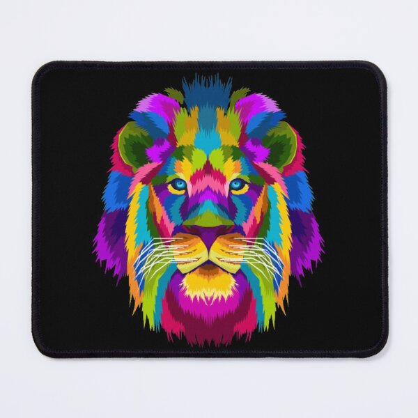 Item preview, Polychromatic lion head designed and sold by Rakos-Merch.