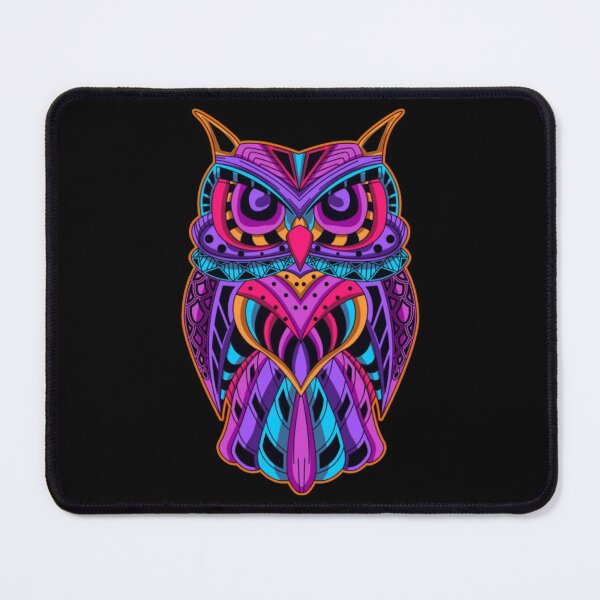 Item preview, Colourful neon owl designed and sold by Rakos-Merch.