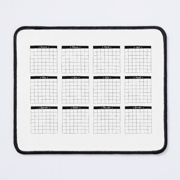 Item preview, Bujo journal calendar yearly grid designed and sold by Between Clouds.