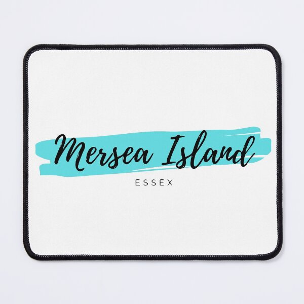 Item preview, Mersea Island Essex England - United Kingdom Britain - Turquoise Blue Minimalistic Seaside Resort Design designed and sold by Vintage-TM.