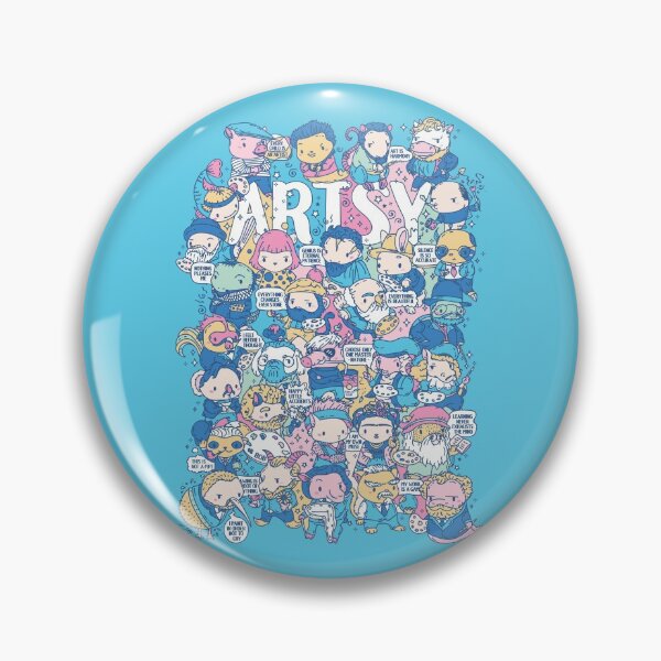 Item preview, Artsy Doodle style artist animals puns characters designed and sold by SPIRIMAL.