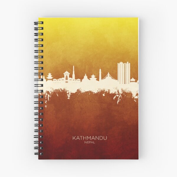 Artikelvorschau, Kathmandu Nepal Skyline entworfen und verkauft von ArtPrints.