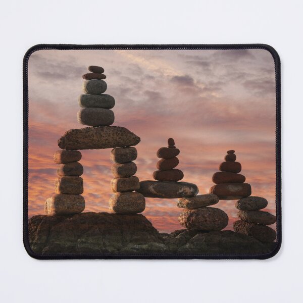 Item preview, Stone Stack At Sunset designed and sold by rawshutterbug.