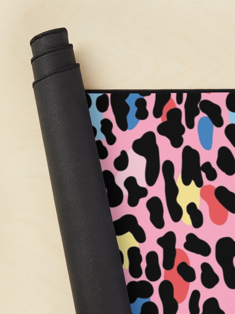 Alternate view of Rainbow leopard by Elebea Mouse Pad
