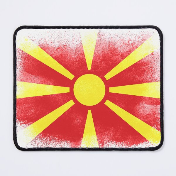Item preview, North Macedonia Flag designed and sold by psychoshadow.