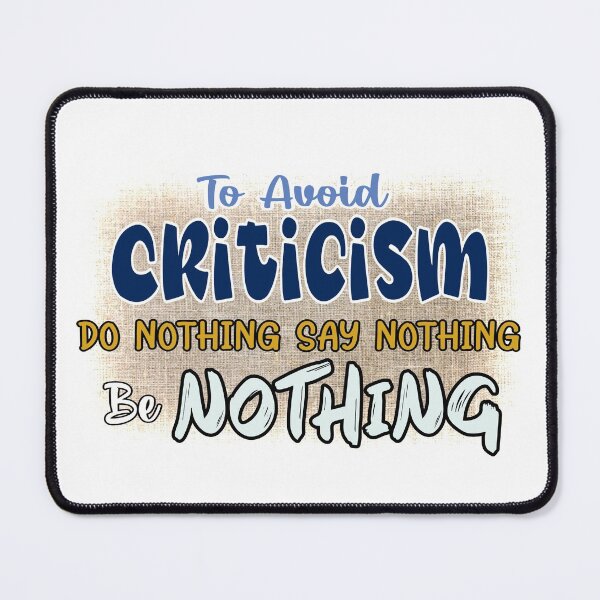 Item preview, To Avoid Criticism Do Nothing Say Nothing Be Nothing Quote Hemp Background designed and sold by uta917.