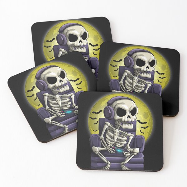 Item preview, Skeleton Gamer Boy Funny Halloween Skeleton for Men & Boys  designed and sold by Luxurious796.