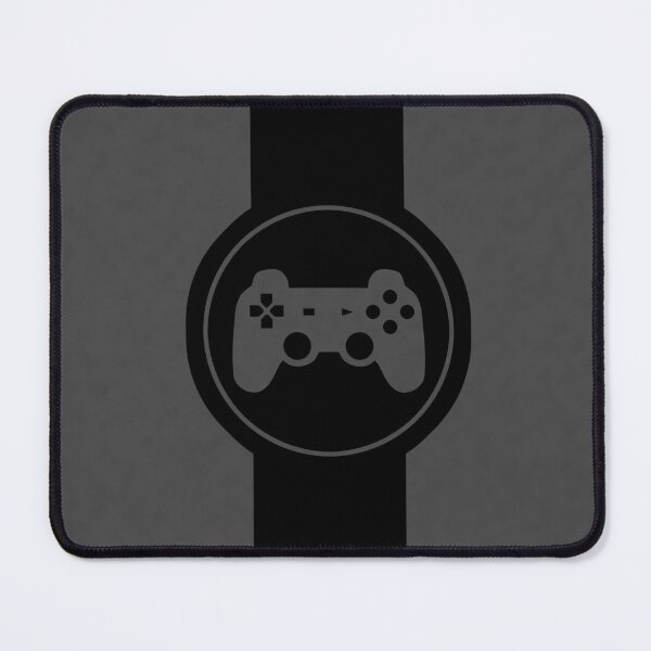 Gamer logo black and grey Mouse Pad