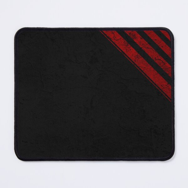 Black and red stripes grunge Mouse Pad