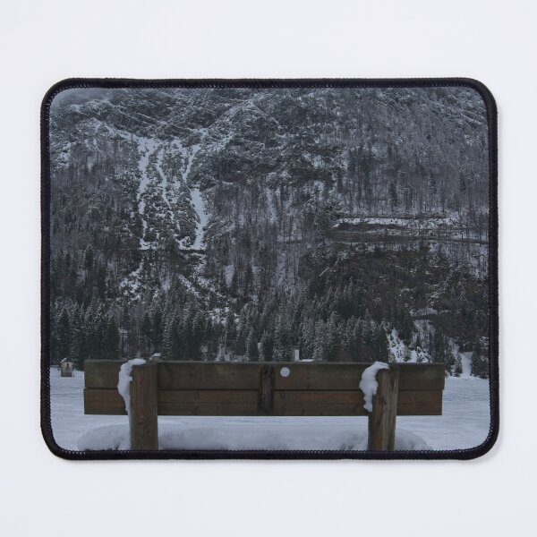 Item preview, Lone Bench At Lago del Predil Italy designed and sold by rawshutterbug.