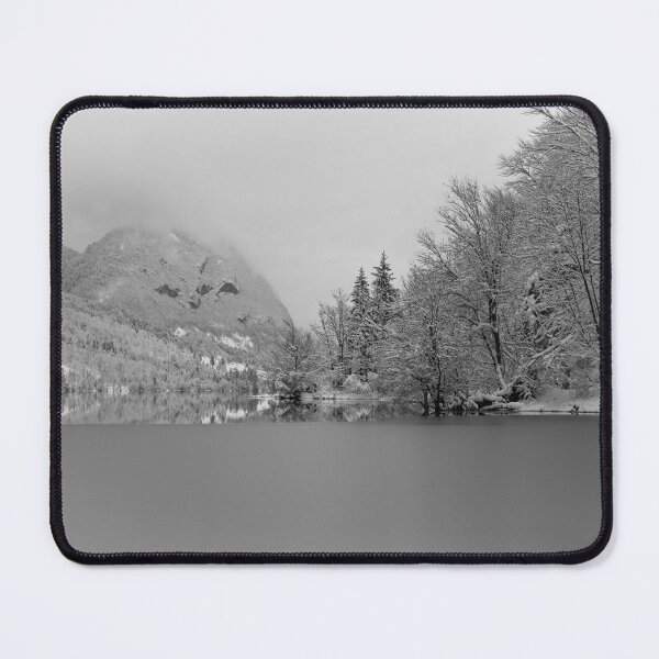 Item preview, Partly Frozen Lake Bohinj Mono designed and sold by rawshutterbug.