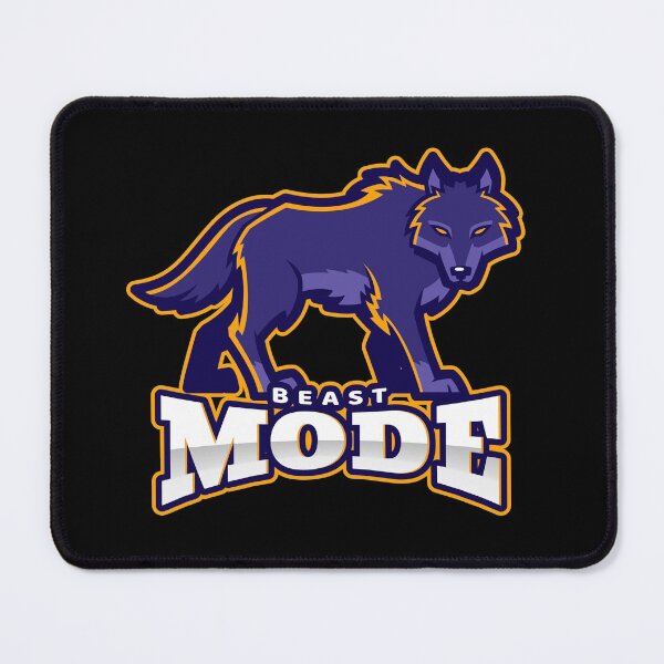 Item preview, Beast Mode Wolf Black - Funny Gym designed and sold by GymWearDepot.