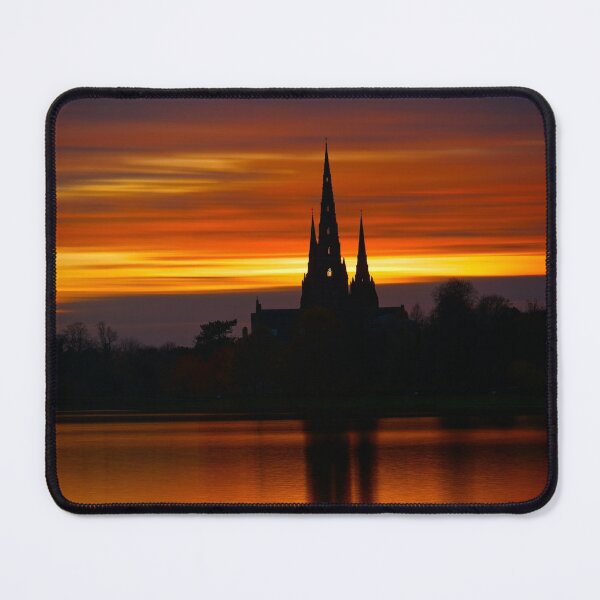 Item preview, Fiery Sunset Reflection At The The Lichfield Cathedral designed and sold by rawshutterbug.