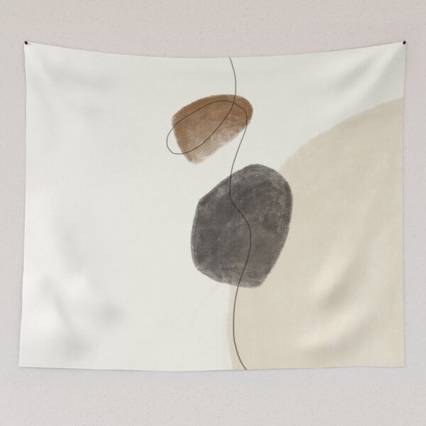 Item preview, Mid Century Minimalist Oil Painting - 1 designed and sold by thedustyshelves.