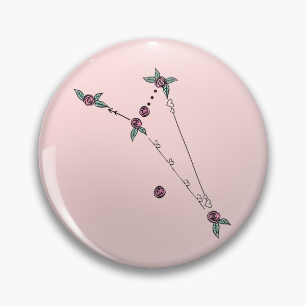 Item preview, Octans (Octant) Constellation Roses and Hearts Doodle designed and sold by EndlessDoodles.