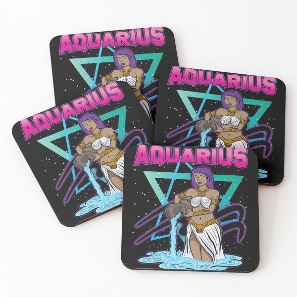 Item preview, Aquarius Girl Unique Retro Mermaid Art Zodiac Sign Birthday  designed and sold by Luxurious796.