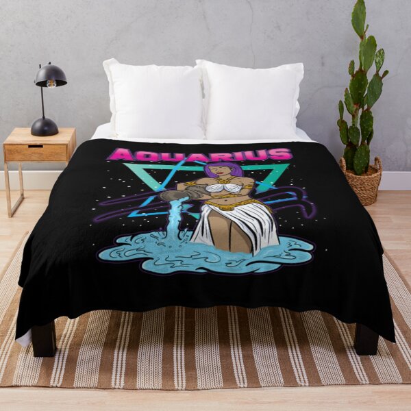 Item preview, Aquarius Girl Unique Retro Mermaid Art Zodiac Sign Birthday  designed and sold by Luxurious796.