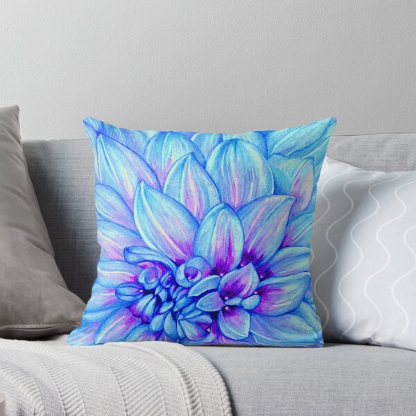Item preview, Chrysanthemum in Blue designed and sold by Katrina Reynolds.