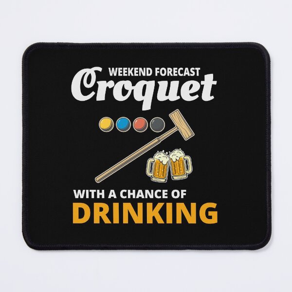 Item preview, Croquet Players Drinking Drink Funny designed and sold by CuteDesigns1.