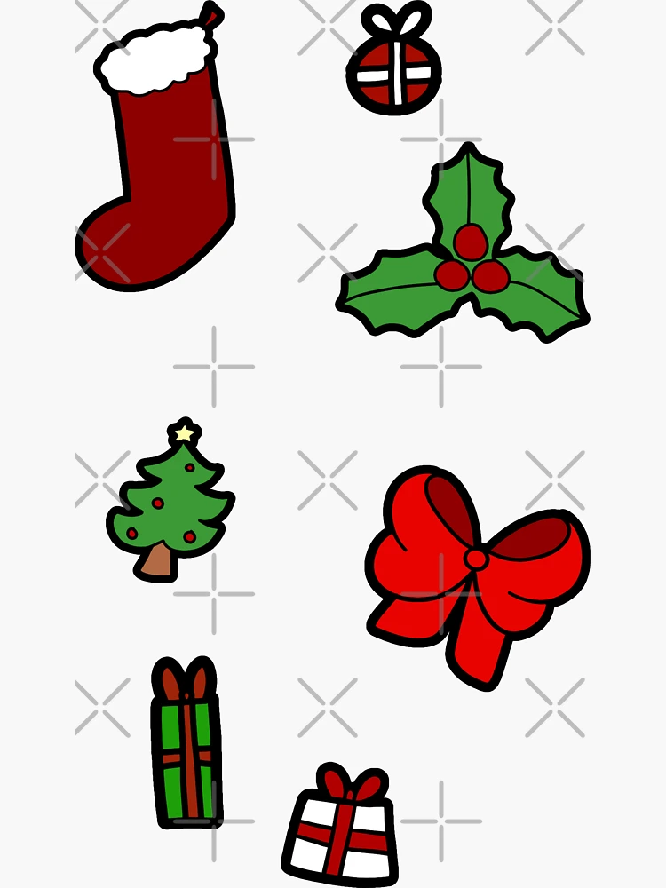 Cute Christmas Sticker for Sale by ifiddlediddle