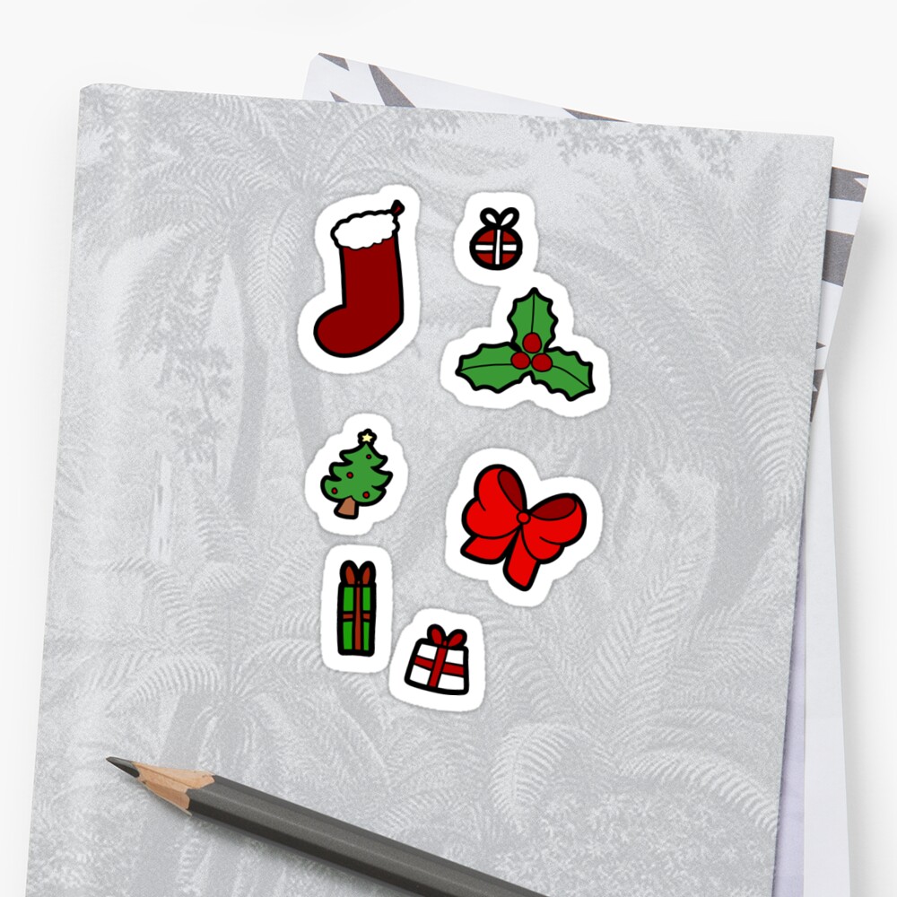 Download "Christmas!" Sticker by SaradaBoru | Redbubble