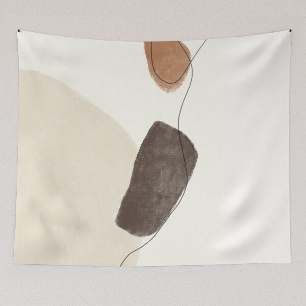 Item preview, Mid Century Minimalist Oil Painting - 2 designed and sold by thedustyshelves.