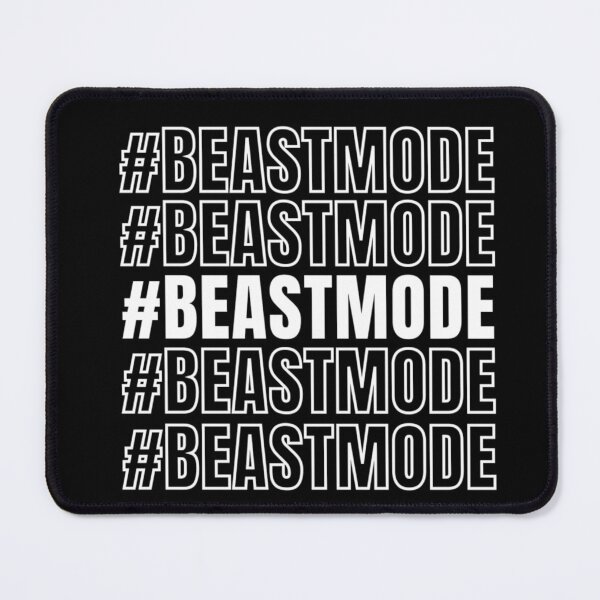 Item preview, Beastmode Repeated Text White - Funny Gym designed and sold by GymWearDepot.