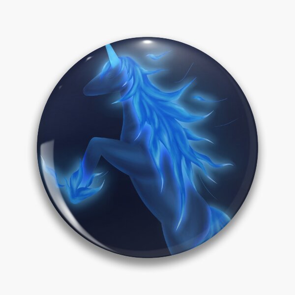 Item preview, Flaming Blue Unicorn designed and sold by LauraO31.