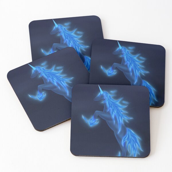 Item preview, Flaming Blue Unicorn designed and sold by LauraO31.