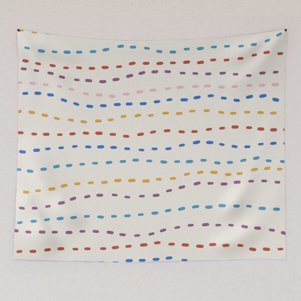 Item preview, Colorful Pastel Dashes -  Rainbow Pencil Lines in Light Background designed and sold by teeworthy.