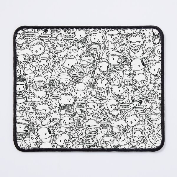 Item preview, Black and white Doodle style artists animals puns  designed and sold by SPIRIMAL.