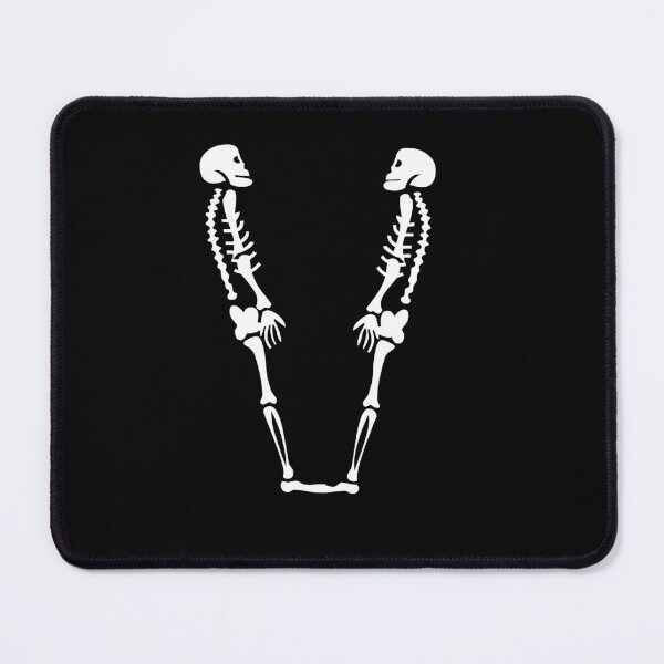 Item preview, Skulls doing yoga initial monogram V designed and sold by Rajeev  Singh.