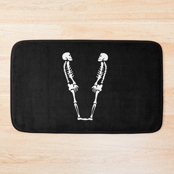 Item preview, Skulls doing yoga initial monogram V designed and sold by Rajeev  Singh.