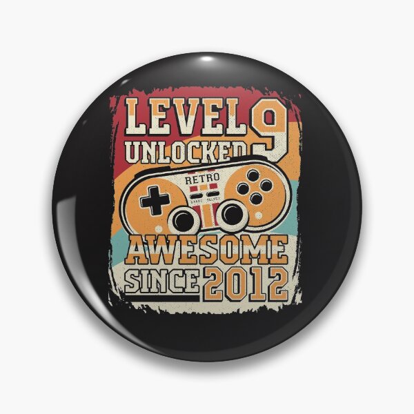 Item preview, Level 9 Unlocked Awesome 2012 Video Game 9th Birthday designed and sold by Ryan89-Design.