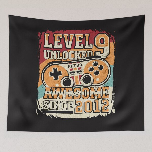 Item preview, Level 9 Unlocked Awesome 2012 Video Game 9th Birthday designed and sold by Ryan89-Design.