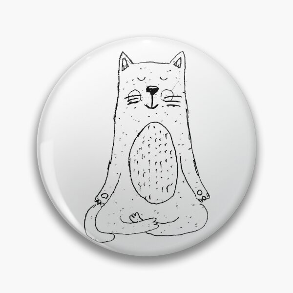 Item preview, Meditating Cat designed and sold by NobodysHero.