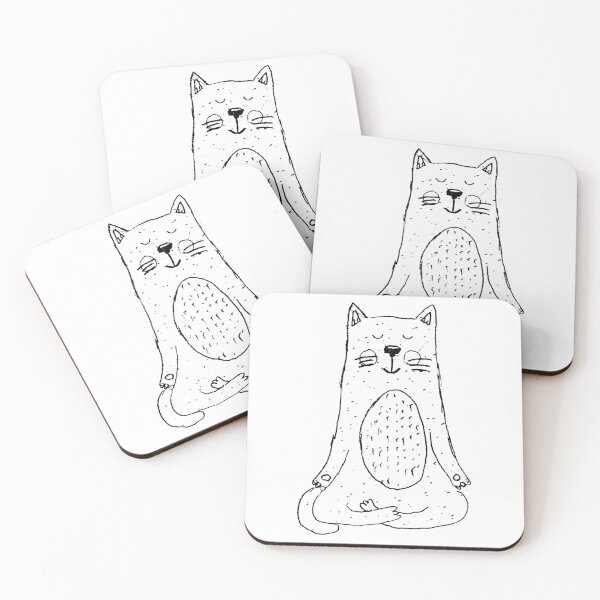 Item preview, Meditating Cat designed and sold by NobodysHero.