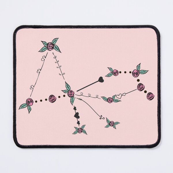 Item preview, Pavo (Peacock) Constellation Roses and Hearts Doodle designed and sold by EndlessDoodles.