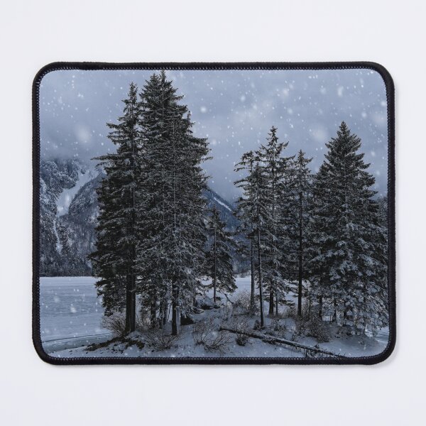 Item preview, Trees At The Frozen Lago del Predil designed and sold by rawshutterbug.