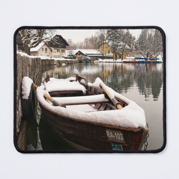 Item preview, Boats At The Bled Lake designed and sold by rawshutterbug.