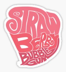 Strawberry Bubblegum Sticker