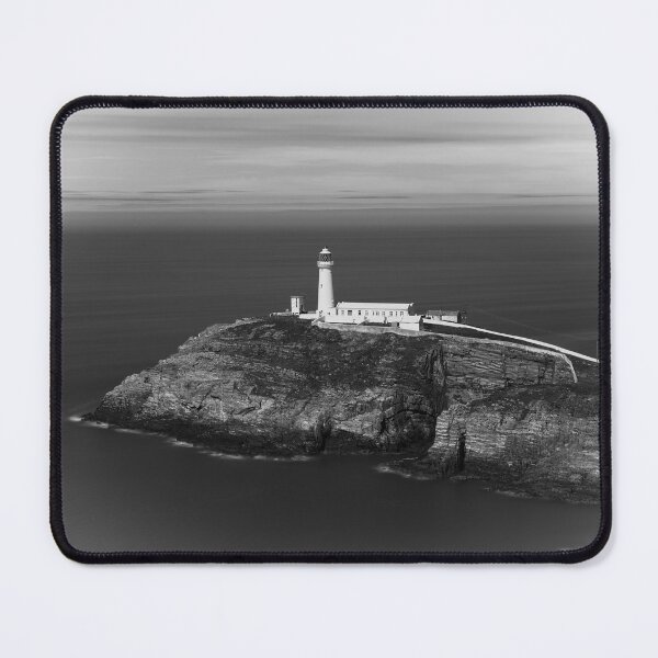 Item preview, South Stack Lighthouse - Mono designed and sold by rawshutterbug.