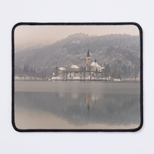 Item preview, Bled Island On A Wintry Day designed and sold by rawshutterbug.