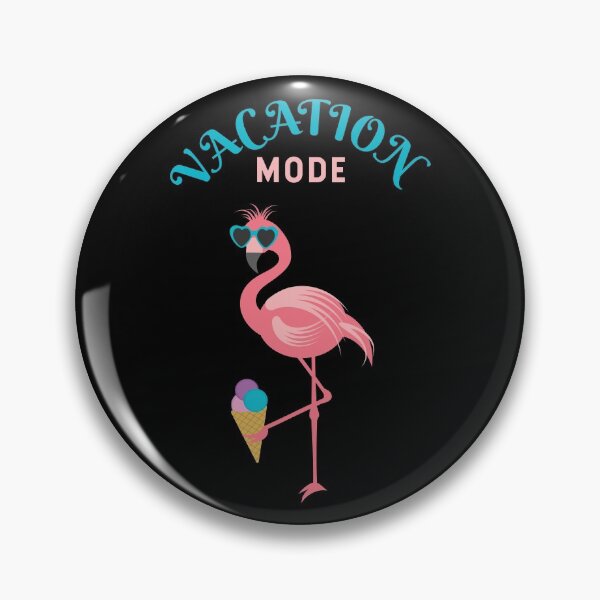 Item preview, Cool Summer Vacation Mode Flamingo With Sunglasses Holoding an Ice Cream ( black) designed and sold by dass-art.