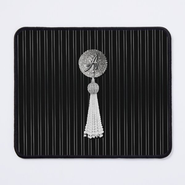 Item preview, Burlesque Letter A - Pastie Tassel Silver designed and sold by Xarah.