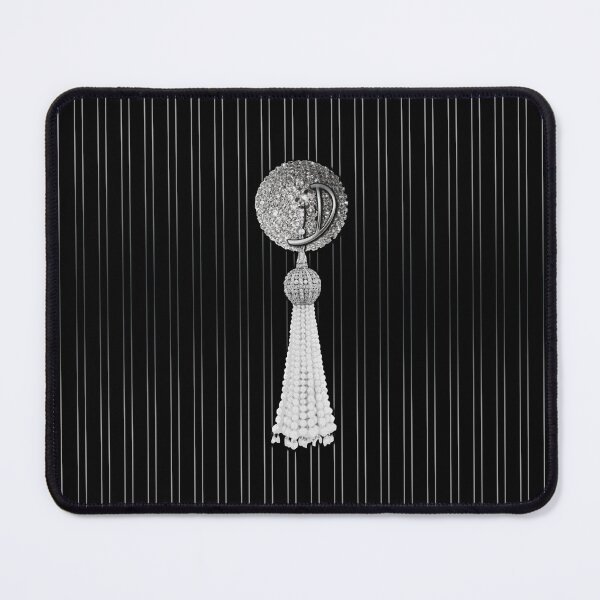 Item preview, Letter D - Burlesque Pastie Tassel Silver designed and sold by Xarah.