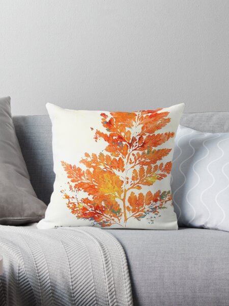 Item preview, Autumn Leaves Orange Fern RD Riccoboni designed and sold by RDRiccoboni.